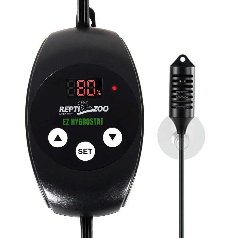 REPTIZOO Reptile Digital Hygrometer Controller LED Humidistat Reptile Humidity Control for Reptile Terrariums Tank Reptile Humidifier Fogger Mushroom Greenhouse - Image 1